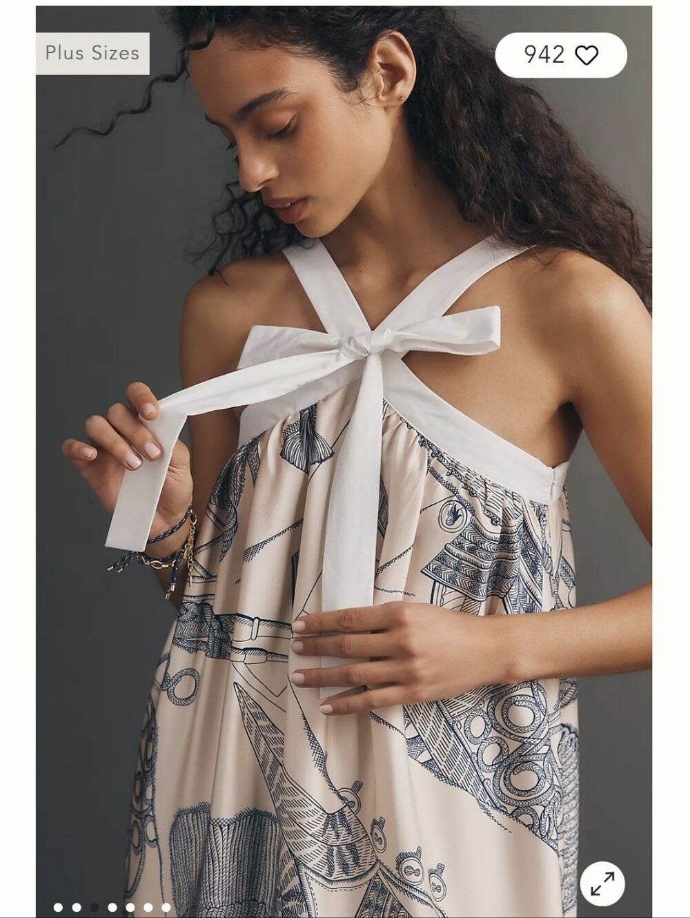 Maude Club Bobbi Halter Bow Midi DressMaude Club - Picture 3 of 4